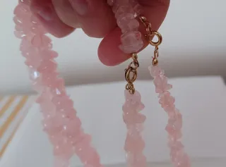 Collana Quarzo Rosa ,prezzo singola