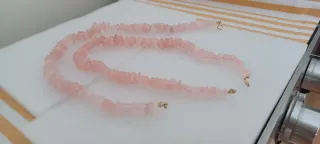 Collana Quarzo Rosa ,prezzo singola