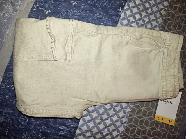 Pantalón Cargo Jogger Beige Talla 9-10 Años