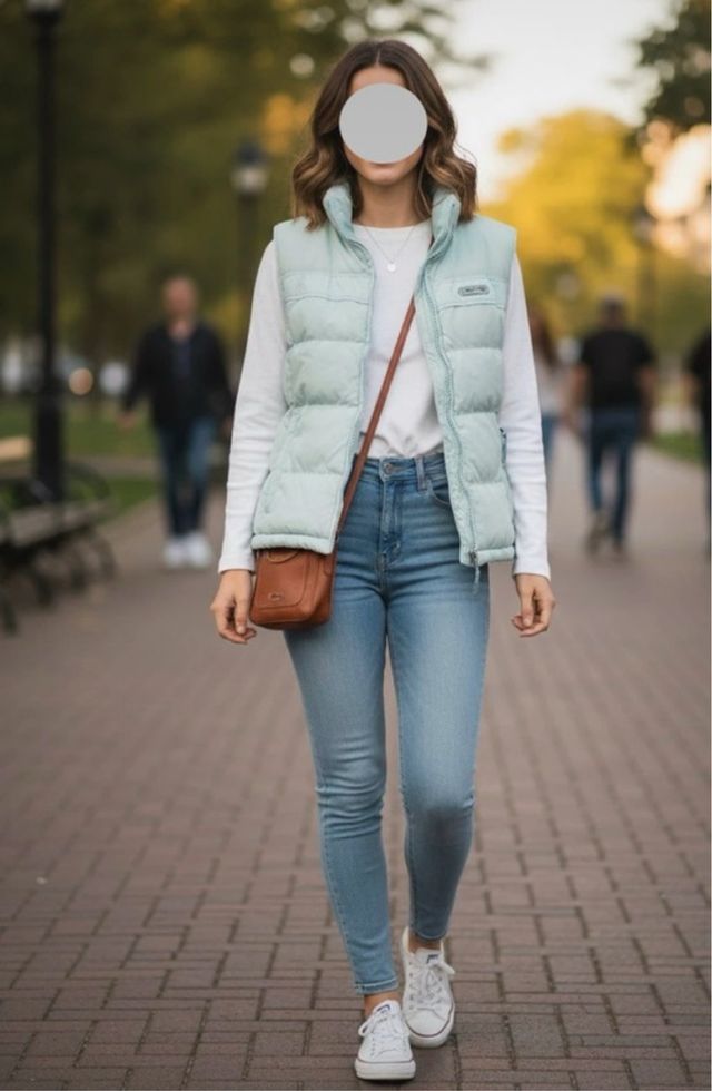 Chaleco acolchado Tenth azul cielo