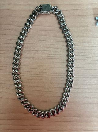 Collana Cubana Argento e Diamanti