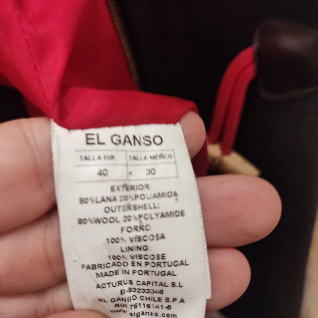 Trenca El Ganso Mujer T40 azul marino