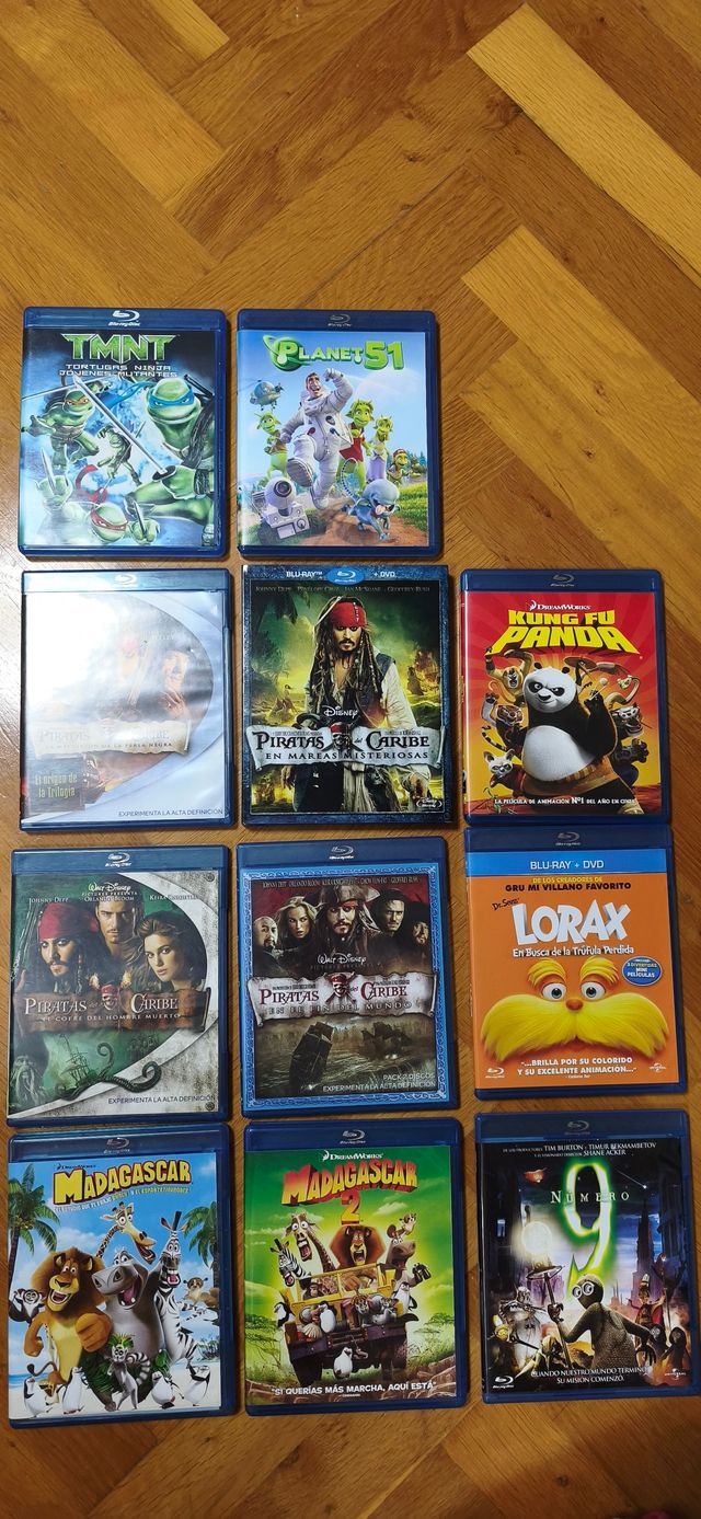 Lote 11 películas Blu-ray ediciones españolas
