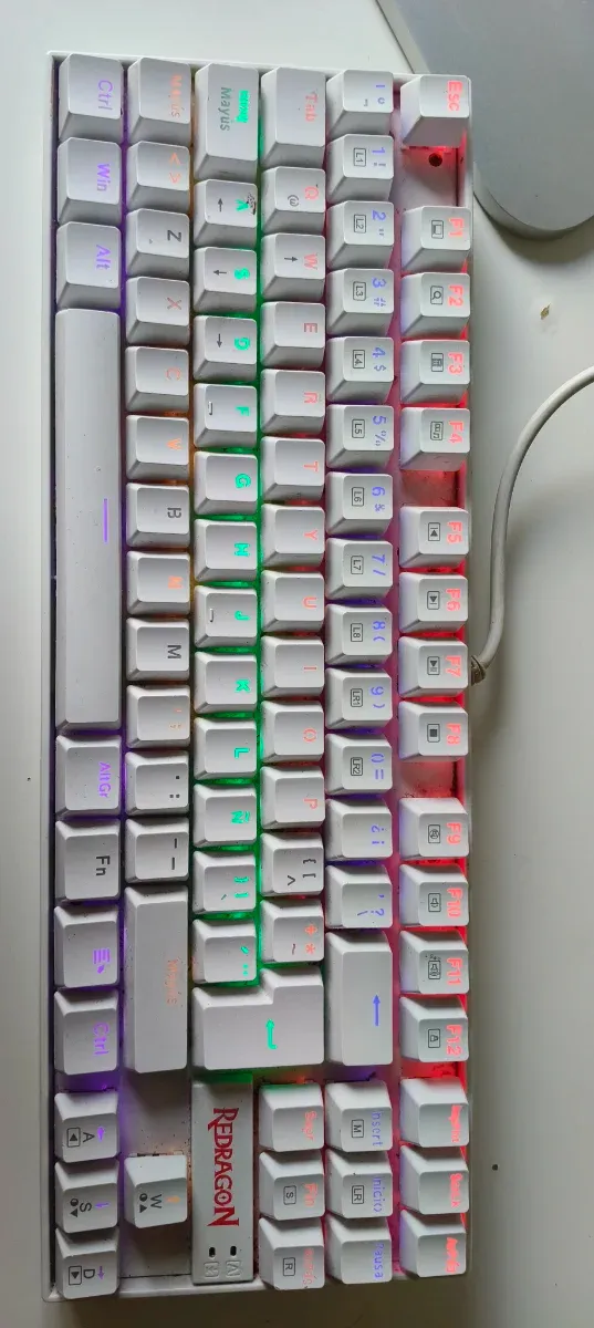 Teclado Gaming Redragon Blanco