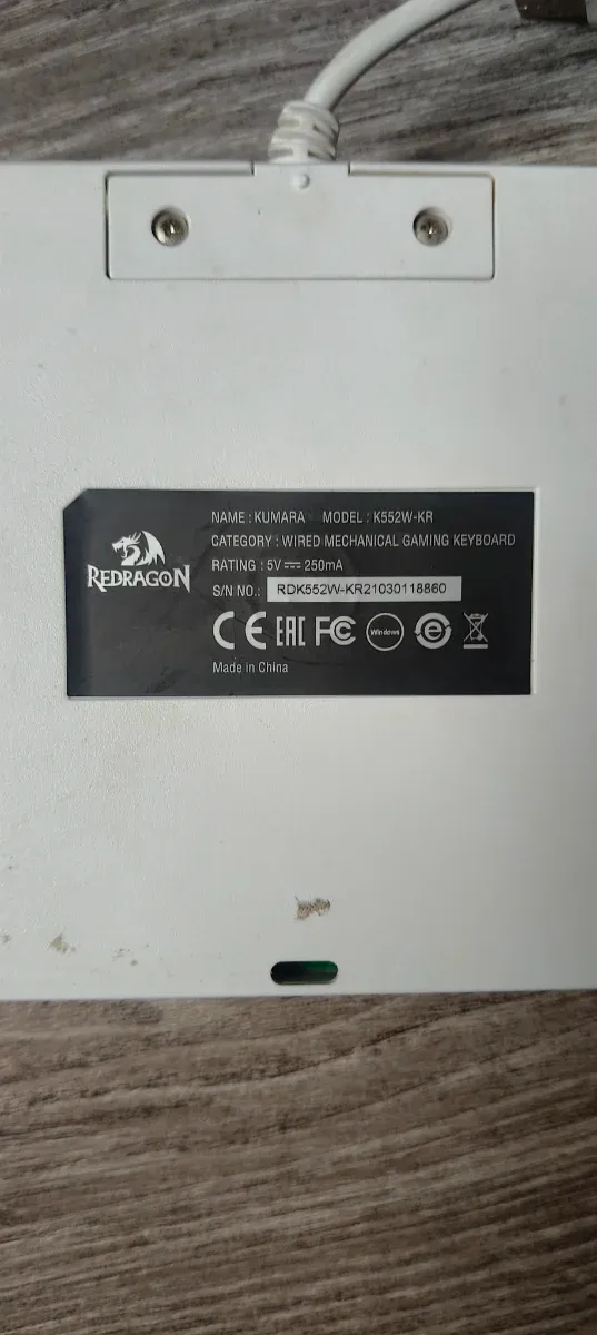 Teclado Gaming Redragon Blanco