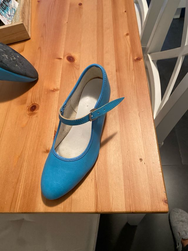 Zapatos Gitana Turquesa Talla 34