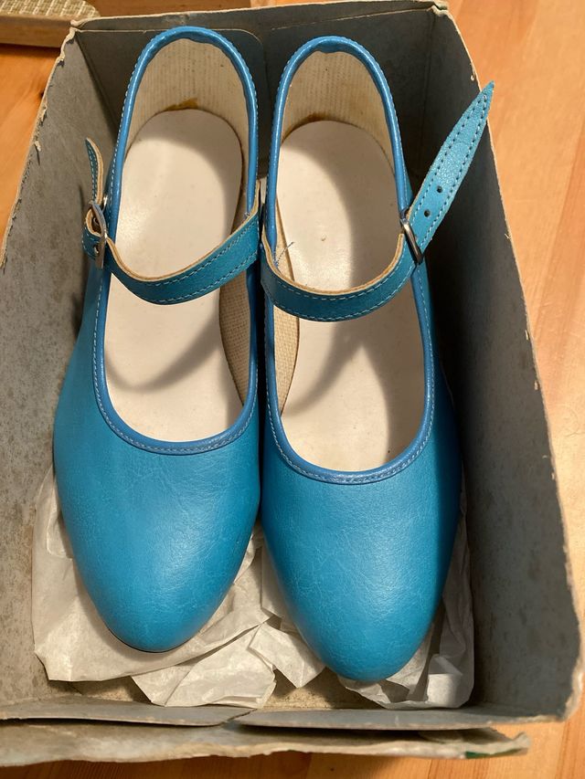 Zapatos Gitana Turquesa Talla 34