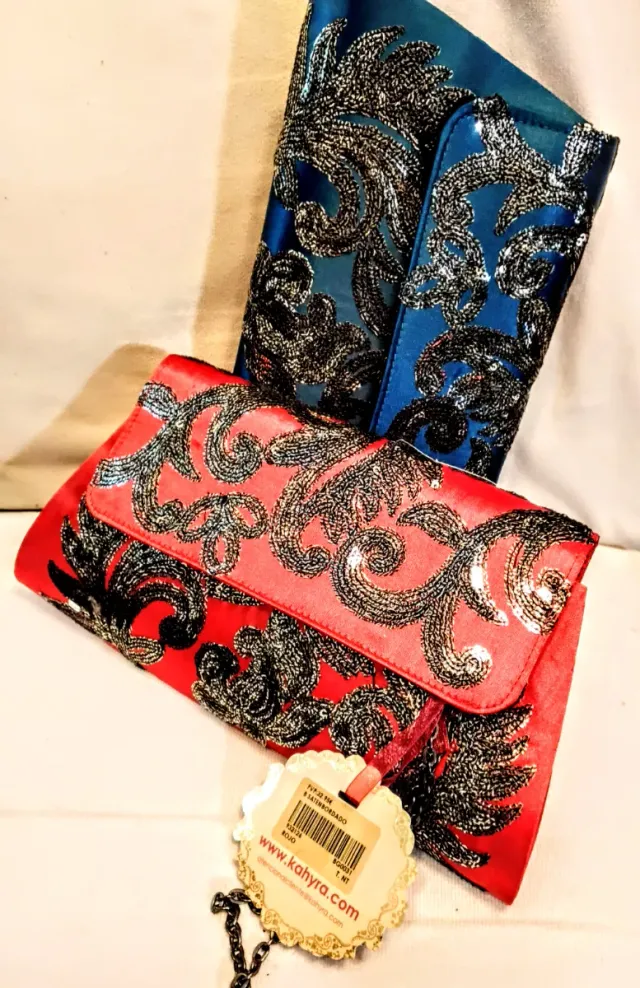 Bolso de fiesta bordado con lentejuela envejecidas