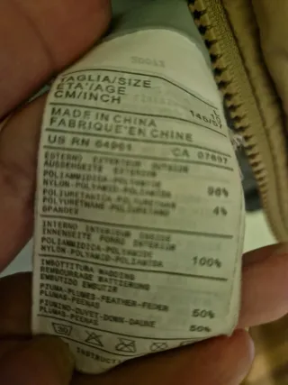 Giubbotto invernale Benetton taglia 10/11 anni