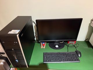 Ordenador HP Negro + Pantalla LG