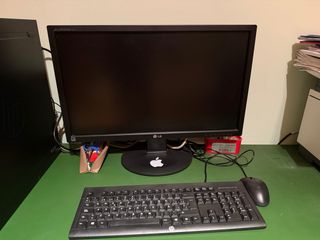 Ordenador HP Negro + Pantalla LG