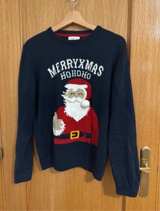 Jersey Navideño Merry Xmas Azul