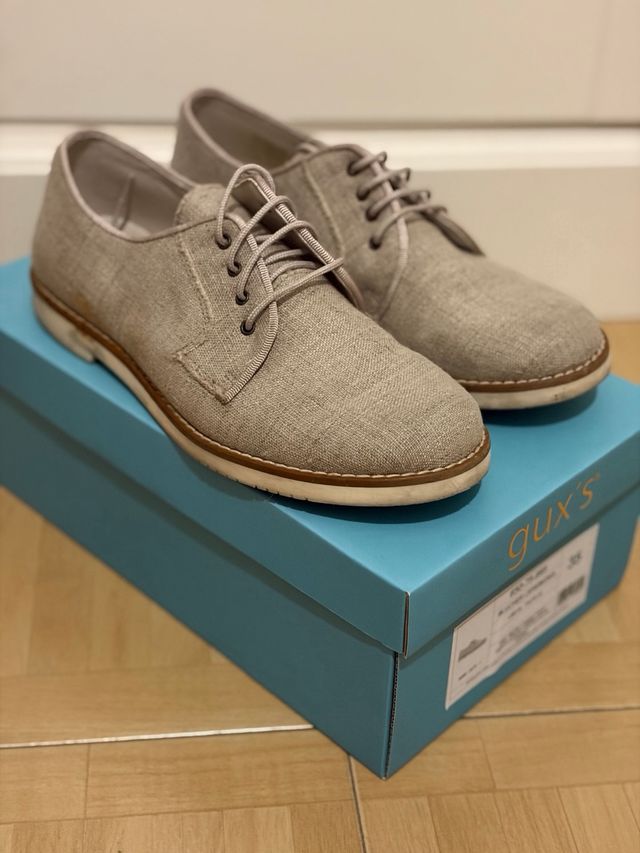 Zapatos comunión niño beige/gris