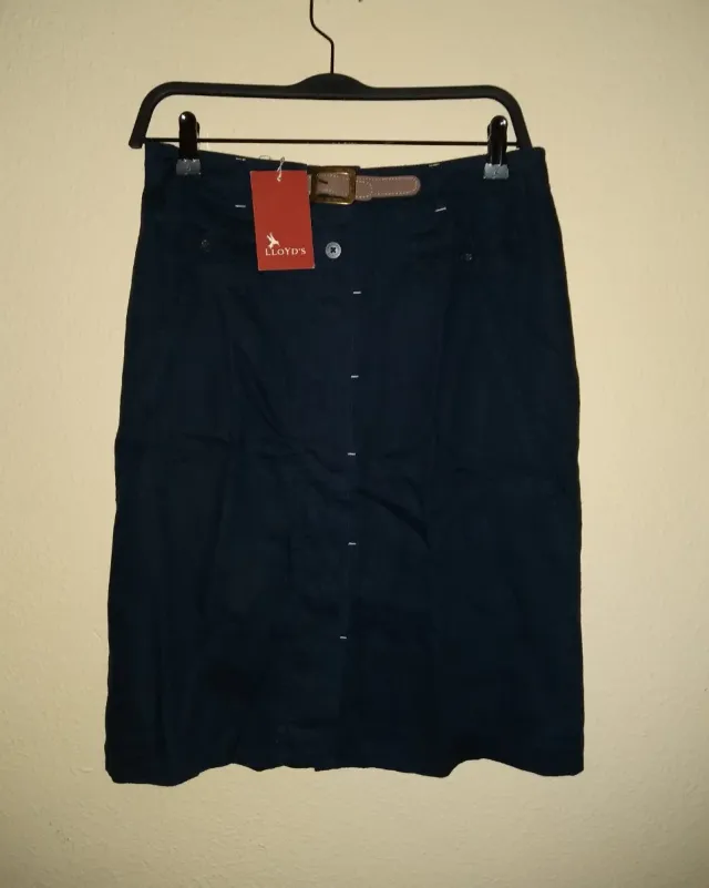 (Talla 38) LLOYD'S. Falda Azul Marino.