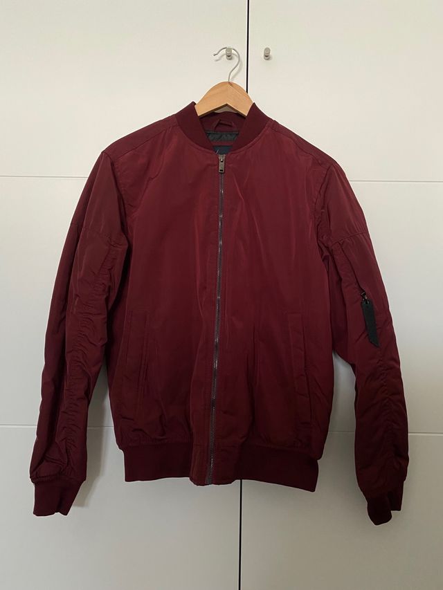 Chaqueta bomber burdeos hombre Lefties talla S