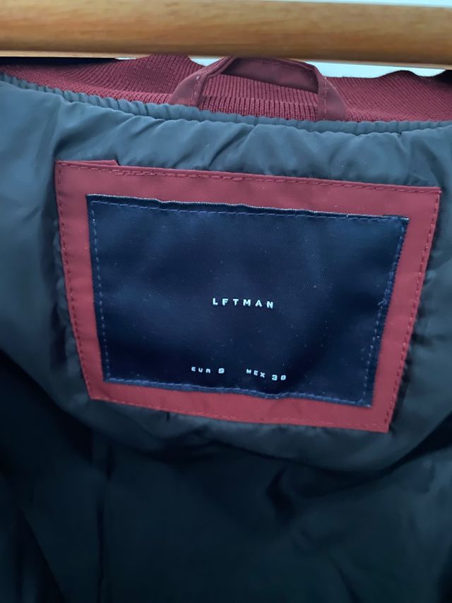 Chaqueta bomber burdeos hombre Lefties talla S