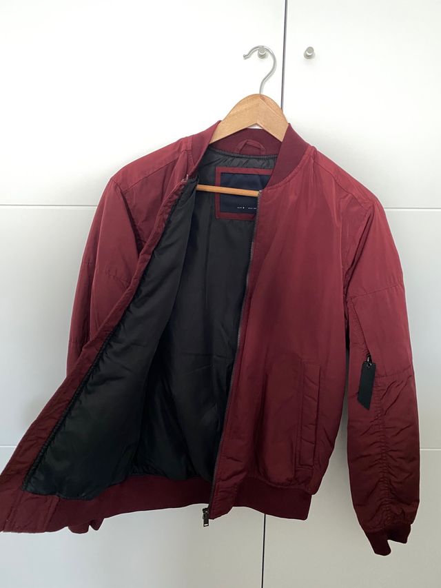 Chaqueta bomber burdeos hombre Lefties talla S