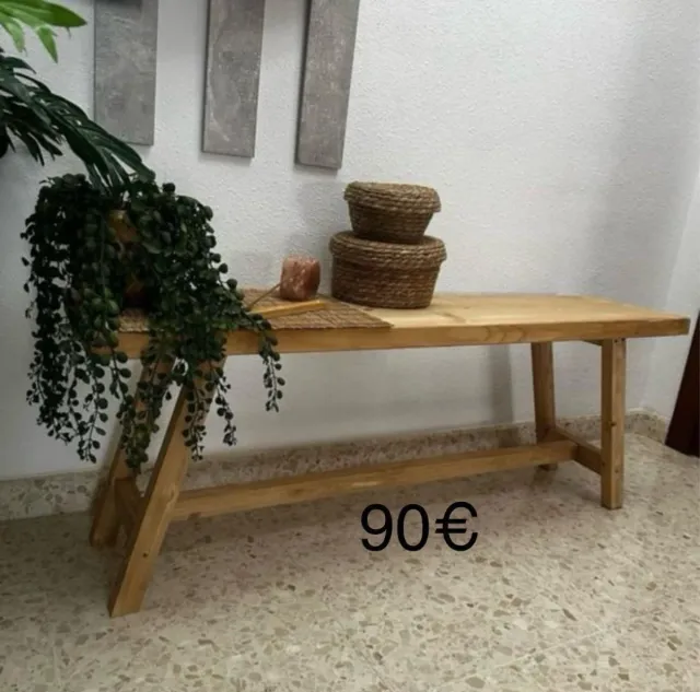 Panca in legno massello rustica