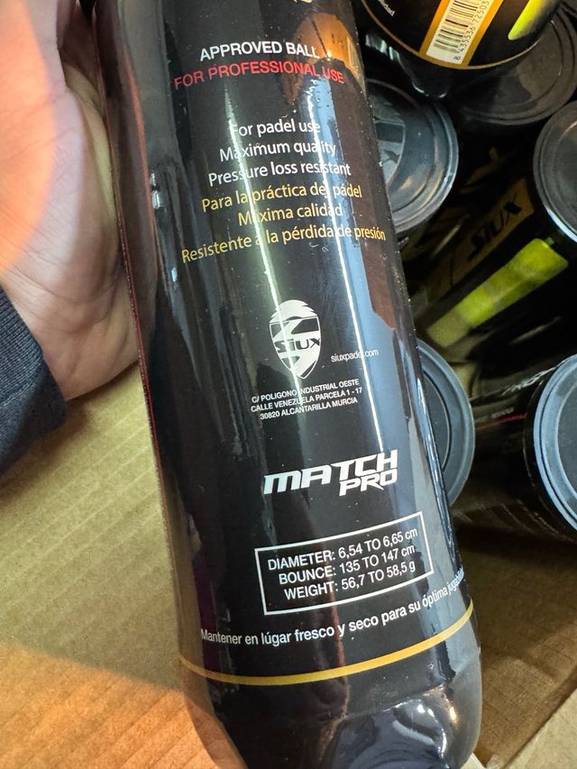 48 Botes Pelotas Pádel Siux Match Pro