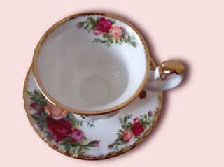 6 Tazas Café Royal Albert Rosas de campo viejo