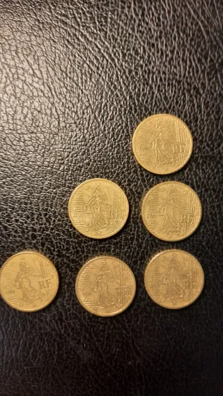 6 Monedas 50 Céntimos La Segadora