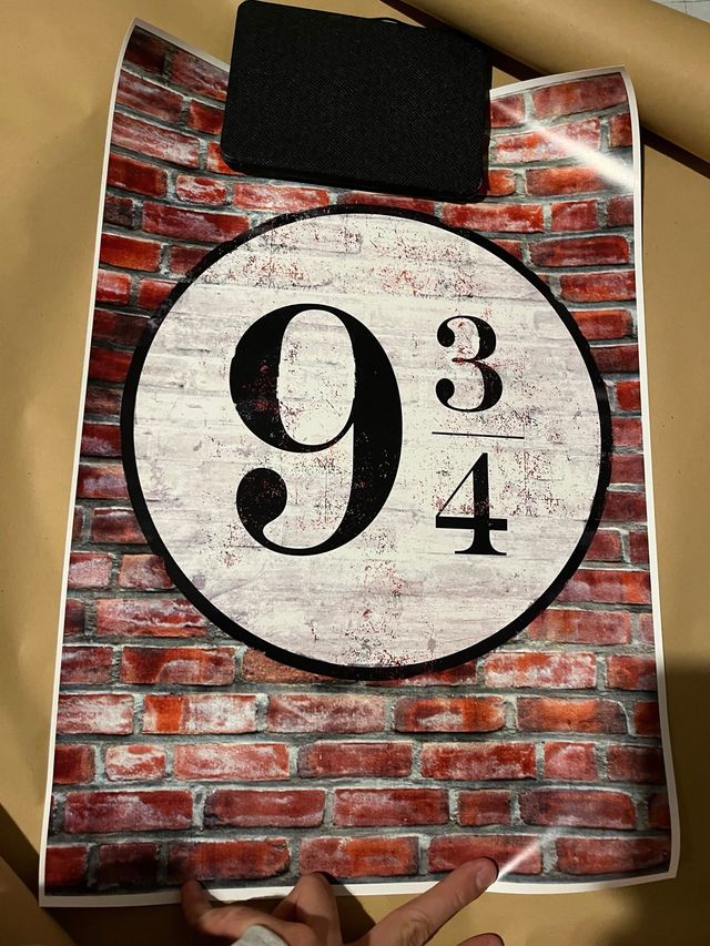 Póster Harry Potter Anden 9 3/4