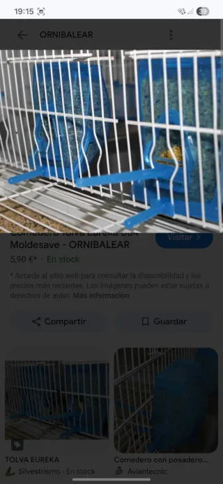 Tolva Eureka para aves