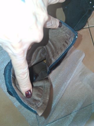 Stivaletti Nero Giardini Zeppa Camoscio Nero