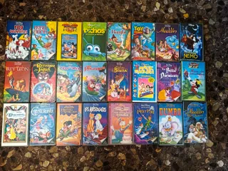 Lote VHS Infantiles Disney Clásicos (Español)