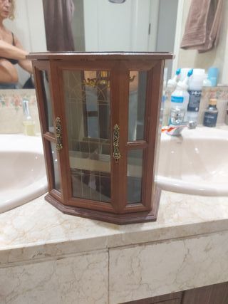 Armario Joyero Madera y Dorado