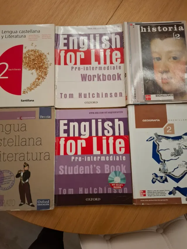 Libros 2° bachillerato y prueba acceso +25