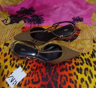 Zara Tacón Kitten Destalonado Talla 37