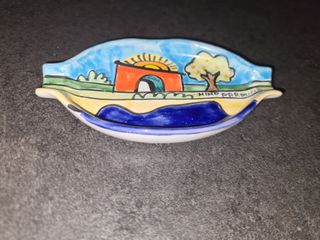Posacenere ceramica siciliana dipinto a mano