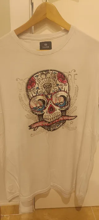 Camiseta SILVER calavera multicolor