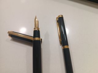 Set Pluma y Bolígrafo Andreas Negro/Dorado