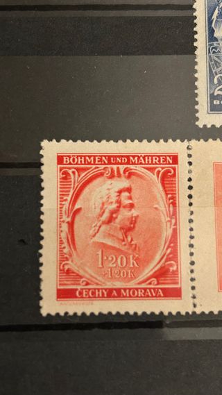 8 Sellos Bohemia y Moravia: Mozart, Hitler, Wagner