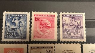 8 Sellos Bohemia y Moravia: Mozart, Hitler, Wagner