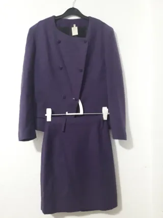Conjunto de traje morado para mujer