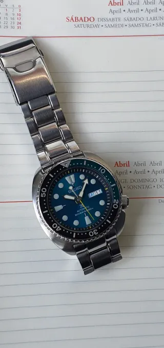 Reloj Seiko Turtle Green Edición Limitada