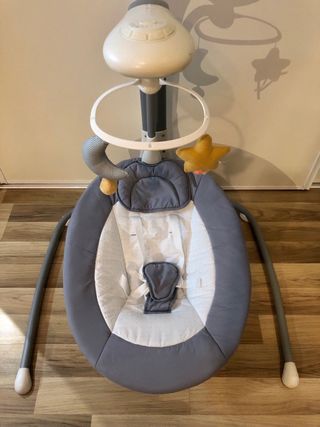 Espreguiçadeira Baloiço elétrica Vertbaudet Cinza