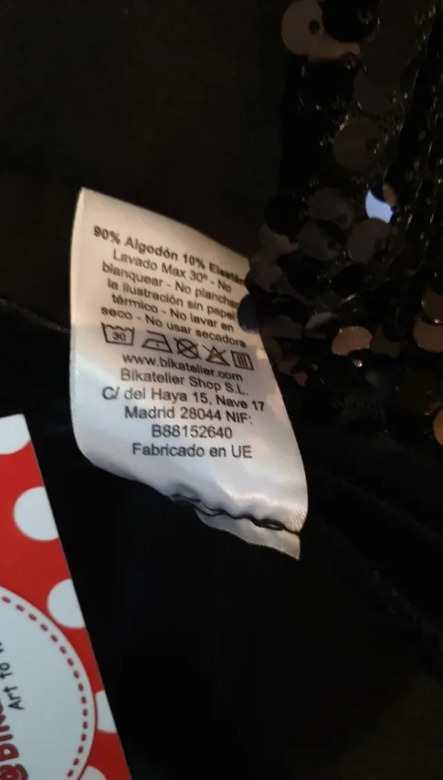 Vestido Bikatelier Negro Lentejuelas Estrellas