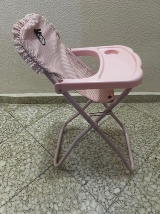Trona de juguete rosa