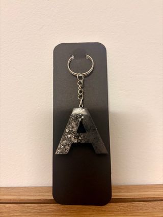 portachiavi resina lettera A