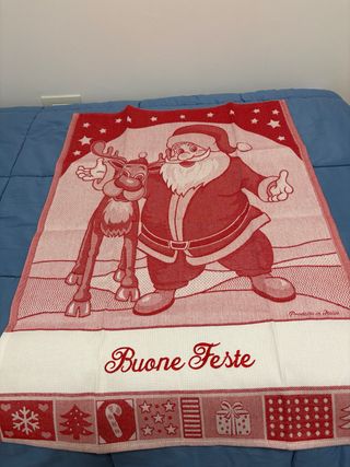 Tovaglietta Natale Babbo Natale e Renna