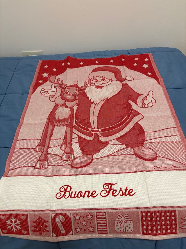 Tovaglietta Natale Babbo Natale e Renna