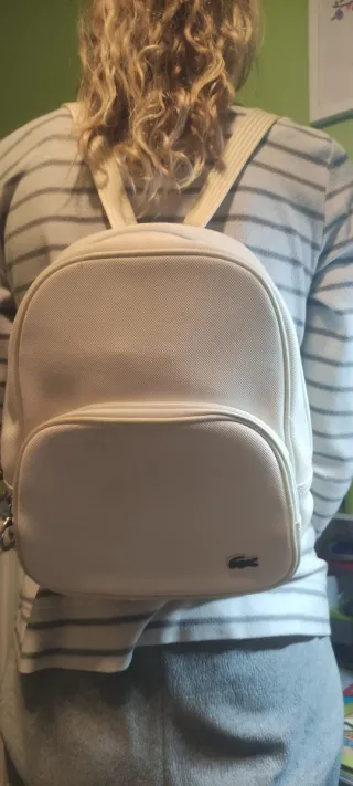 Mochila Lacoste Beige