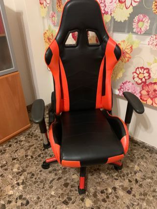 Poltrona Gaming Seminuova Nero/Arancione