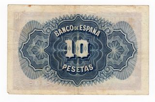 Billete 10 Pesetas Banco de España 1935