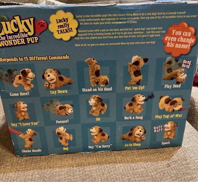 Peluche cane interattivo Lucky