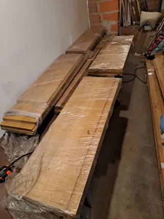 Peldaños Escaleras Madera de roble Maciza Nuevos